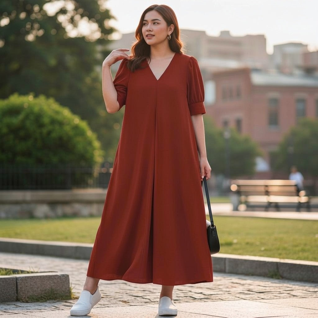Elegant Minimalist Midi Dress