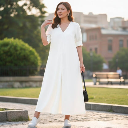 Elegant Minimalist Midi Dress