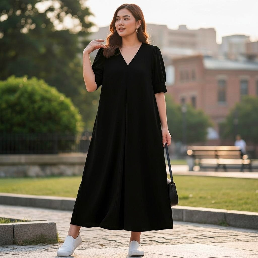 Elegant Minimalist Midi Dress