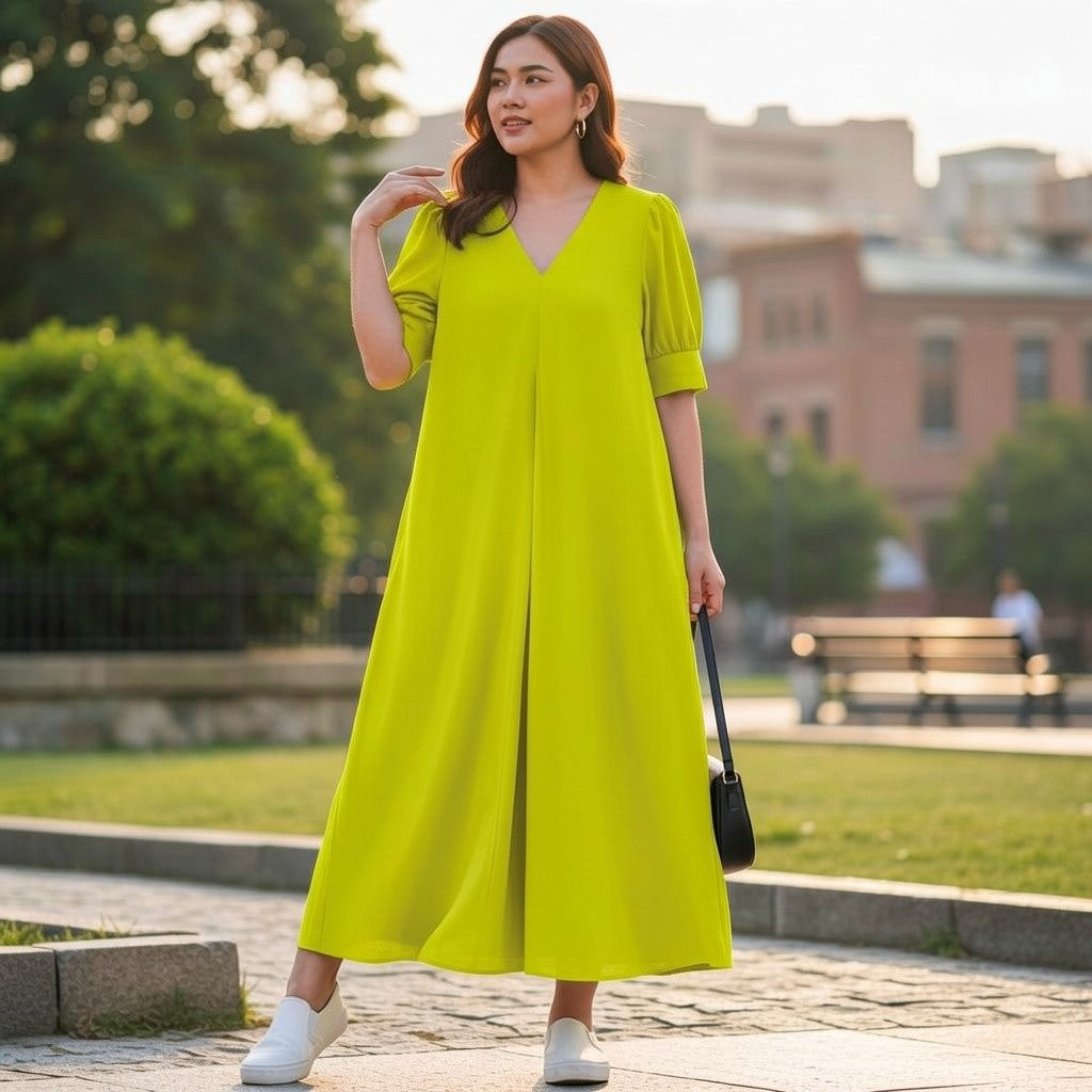 Elegant Minimalist Midi Dress