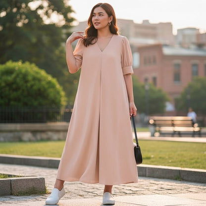 Elegant Minimalist Midi Dress